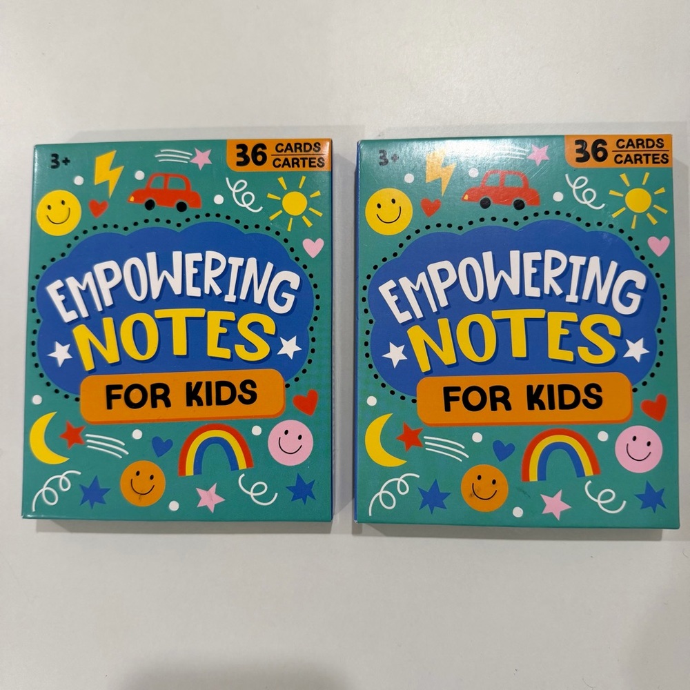 2 Pack Empowering Notes for Kids - Lunchbox Notes Cards - 72 Cards